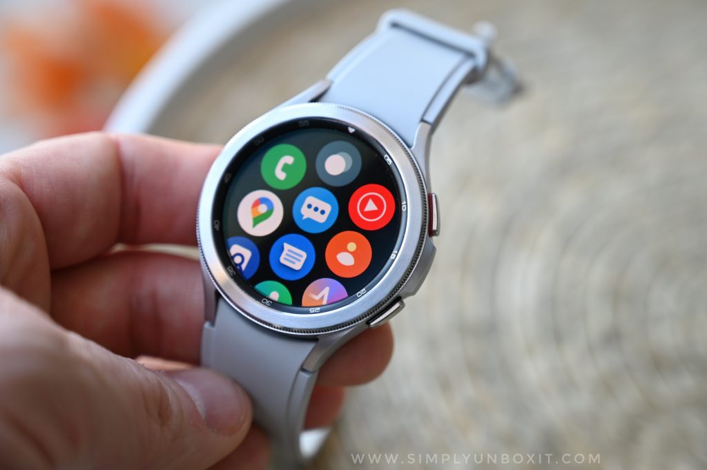 Samsung Watch 4 apps menu